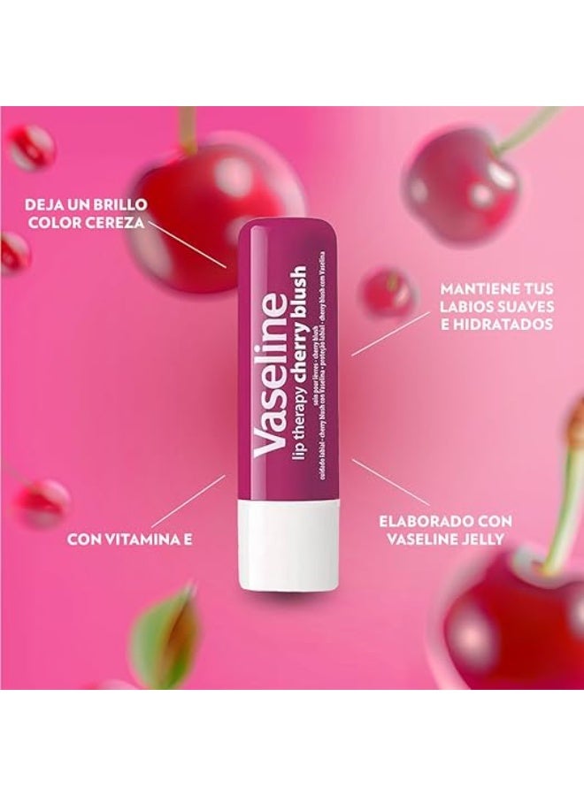 فازلين للعناية بالشفاه | مرطب شفاه ملون بلون الكرز الوردي | ترطيب يدوم حتى 48 ساعة | مع الفازلين وفيتامين هـ | 4.8 غرام - Image 3